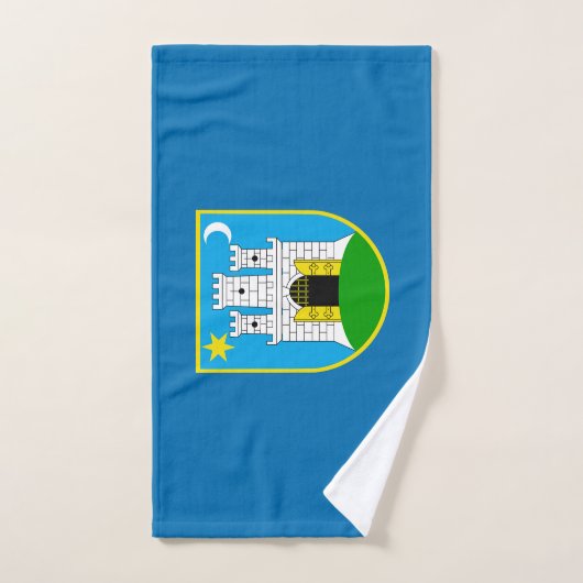 Serviette de main Drapeau de Zagreb, Croatie (Serviette à main)