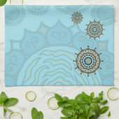 Serviette de main en cuivre Mehndi Fantasy (Plié)