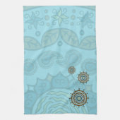 Serviette de main en cuivre Mehndi Fantasy (Vertical)