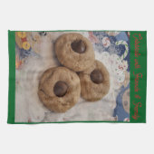 Serviette de main en forme de biscuit pour baisers (Horizontal)