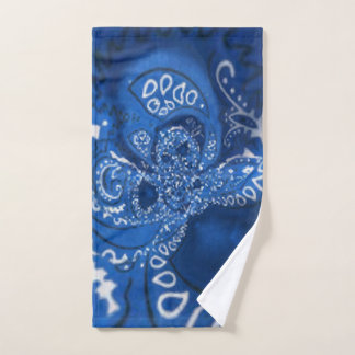 Serviette de main en Hanky bleu moyen