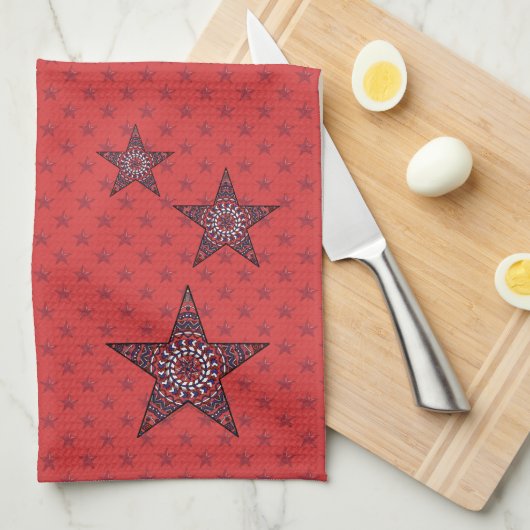 Serviette de main Étoile de l'Indépendance (Quart Plié)
