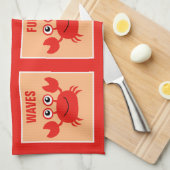 Serviette de main faite sur commande de crabe (Quart Plié)