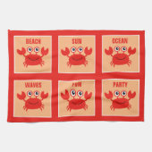 Serviette de main faite sur commande de crabe (Horizontal)