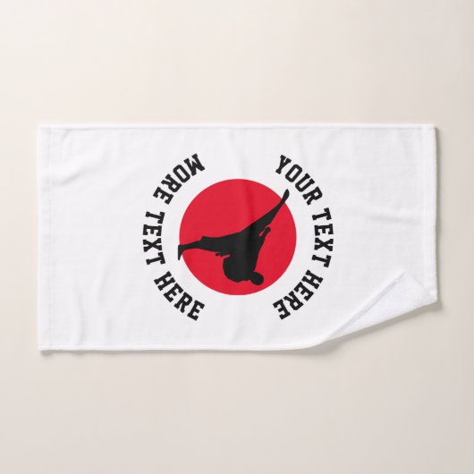 Serviette de main faite sur commande de logo (Serviette à main)