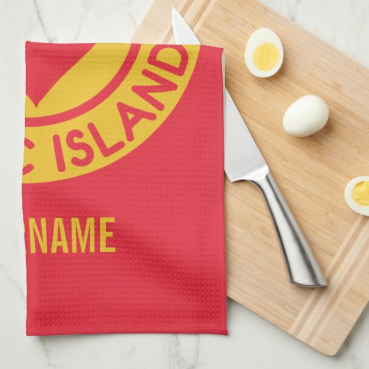 Serviette de main faite sur commande de monogramme (Quart Plié)