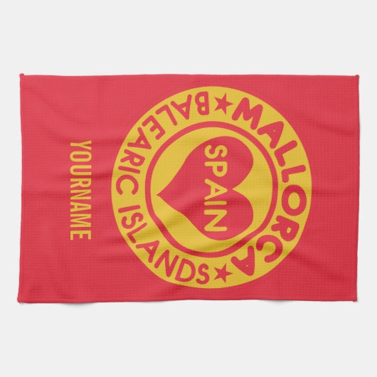 Serviette de main faite sur commande de monogramme (Horizontal)