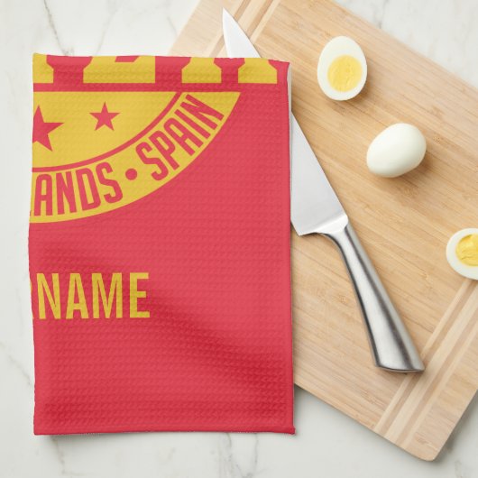 Serviette de main faite sur commande de monogramme (Quart Plié)