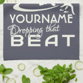 Serviette de main faite sur commande du DJ (Plié)