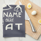 Serviette de main faite sur commande du DJ (Quart Plié)