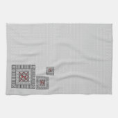 Serviette de main géométrique alternée (Horizontal)