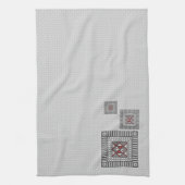 Serviette de main géométrique alternée (Vertical)