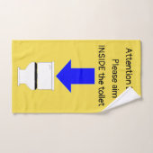 Serviette de main humoristique de salle de bains (Serviette à main)