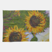 Serviette de main jaune de tournesols (Horizontal)