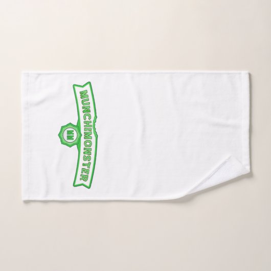 Serviette de main - logo de Munchimonster (Serviette à main)