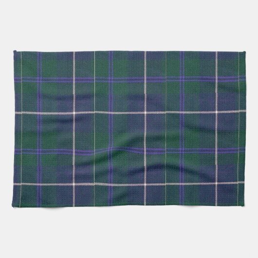 Serviette de main moderne de plaid de tartan de (Horizontal)