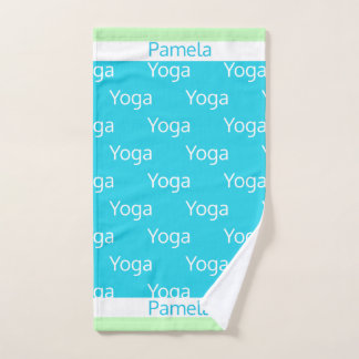 Serviette de main personnalisée d'exercice de yoga