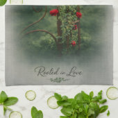 Serviette de main rose (Plié)
