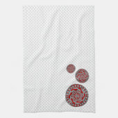 Serviette de main rouge de machinerie (Vertical)
