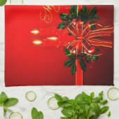 Serviette de mains Joyeuses Fêtes (Plié)