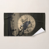 Serviette de mains pour Halloween avec cimetière s (Serviette à main)