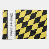 Serviette de maison avec drapeau de Munich (Horizontal)