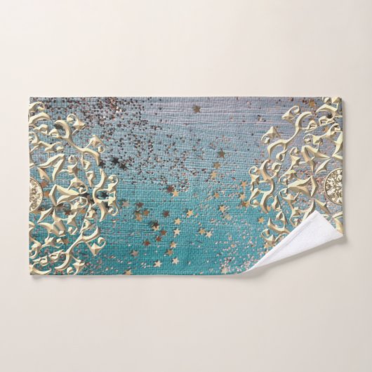Serviette de mandala de Glittery (Serviette à main)