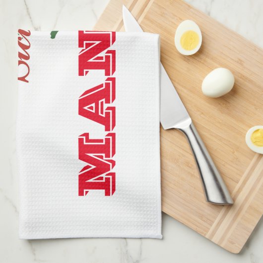 Serviette de "Mangia" de cuisine (Quart Plié)