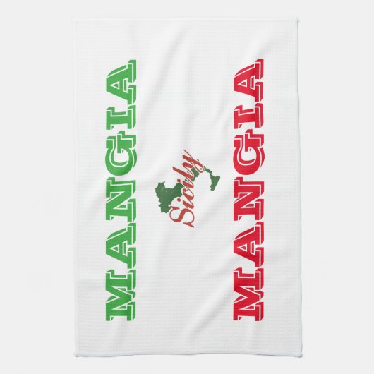 Serviette de "Mangia" de cuisine (Vertical)