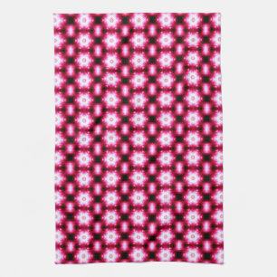 serviette de motif blanche six points