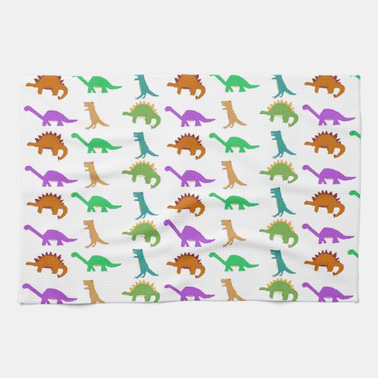 Serviette de motif de dinosaure (Horizontal)