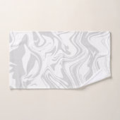 Serviette de motif, grise et blanche de marbre (Serviette à main)