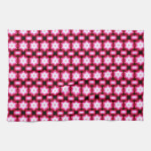 serviette de motif six points blanche étoile (Horizontal)