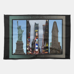 Serviette de New York Serviette de thé personnalis