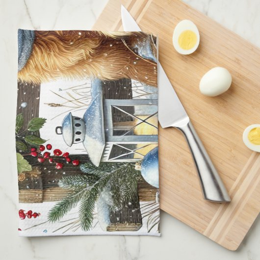 Serviette de Noël (Quart Plié)