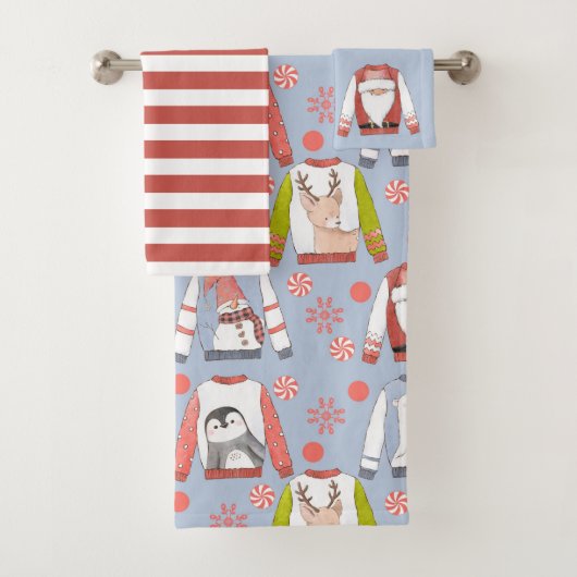 Serviette de Noël (En situation)