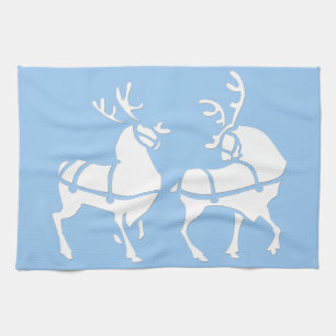 Serviette de Noël aux rennes personnalisée Serviet