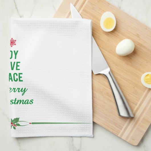 Serviette de Noël avec l'arbre de Noël (Quart Plié)