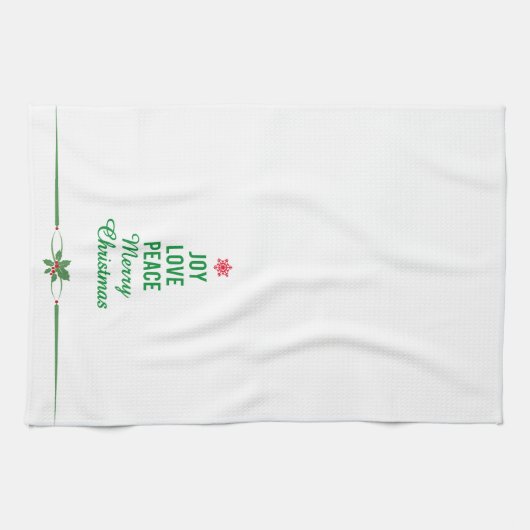 Serviette de Noël avec l'arbre de Noël (Horizontal)