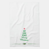 Serviette de Noël avec l'arbre de Noël (Vertical)