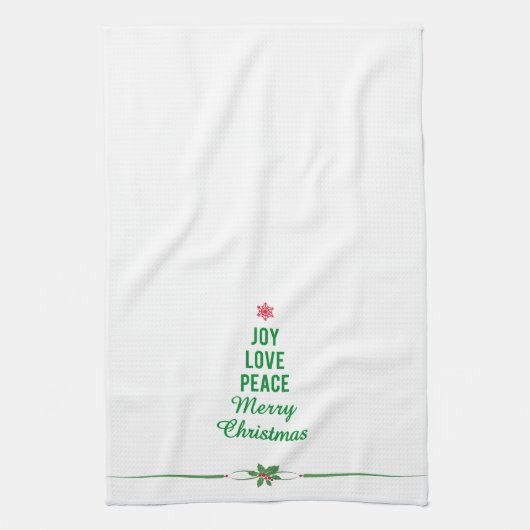 Serviette de Noël avec l'arbre de Noël (Vertical)