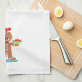 Serviette de Noël de garçon de pain d'épice (Quart Plié)