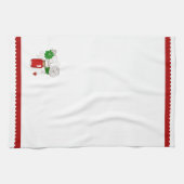 Serviette de Noël de pot de maçon de pays (Horizontal)