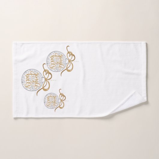 Serviette de Noël Jingle Bells (Serviette à main)