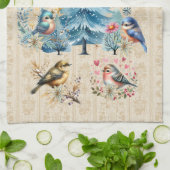 Serviette de Noël Oiseaux (Plié)