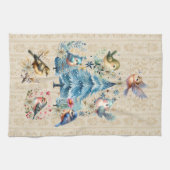 Serviette de Noël Oiseaux (Horizontal)