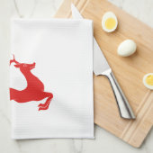 Serviette de Noël Red Deer (Quart Plié)