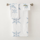 Serviette de Noël Snowflake (En situation)
