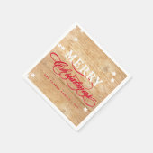 Serviette de papier de vacances en bois rustiques (Coin)