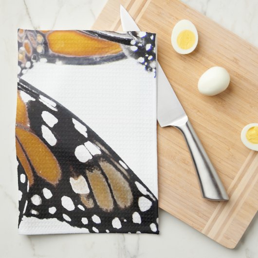 Serviette de papillon de monarque (Quart Plié)